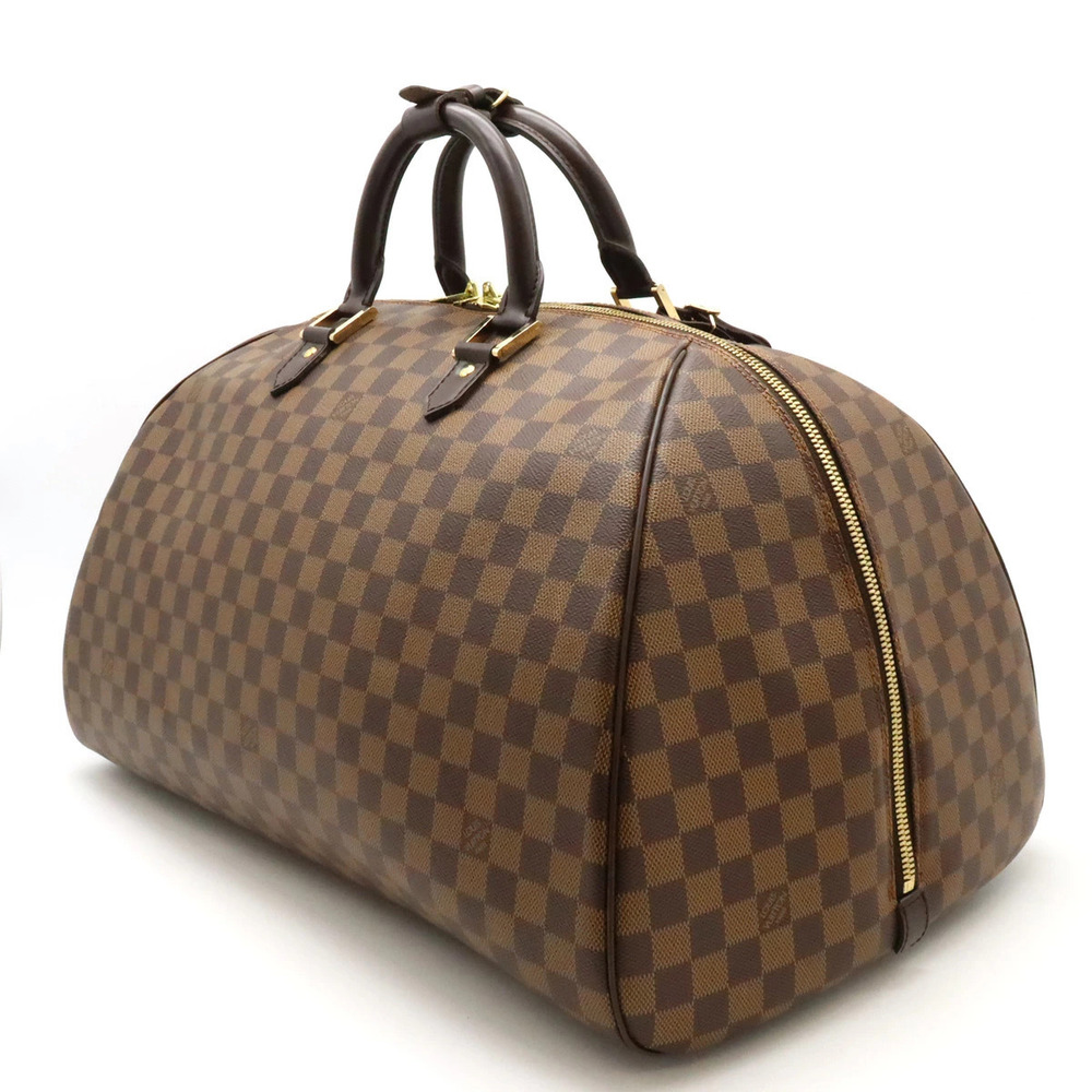 Louis Vuitton Damier Handbag Boston Travel Rivera Bag Brown